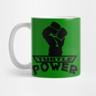 Turtle Power Black Fist Mug